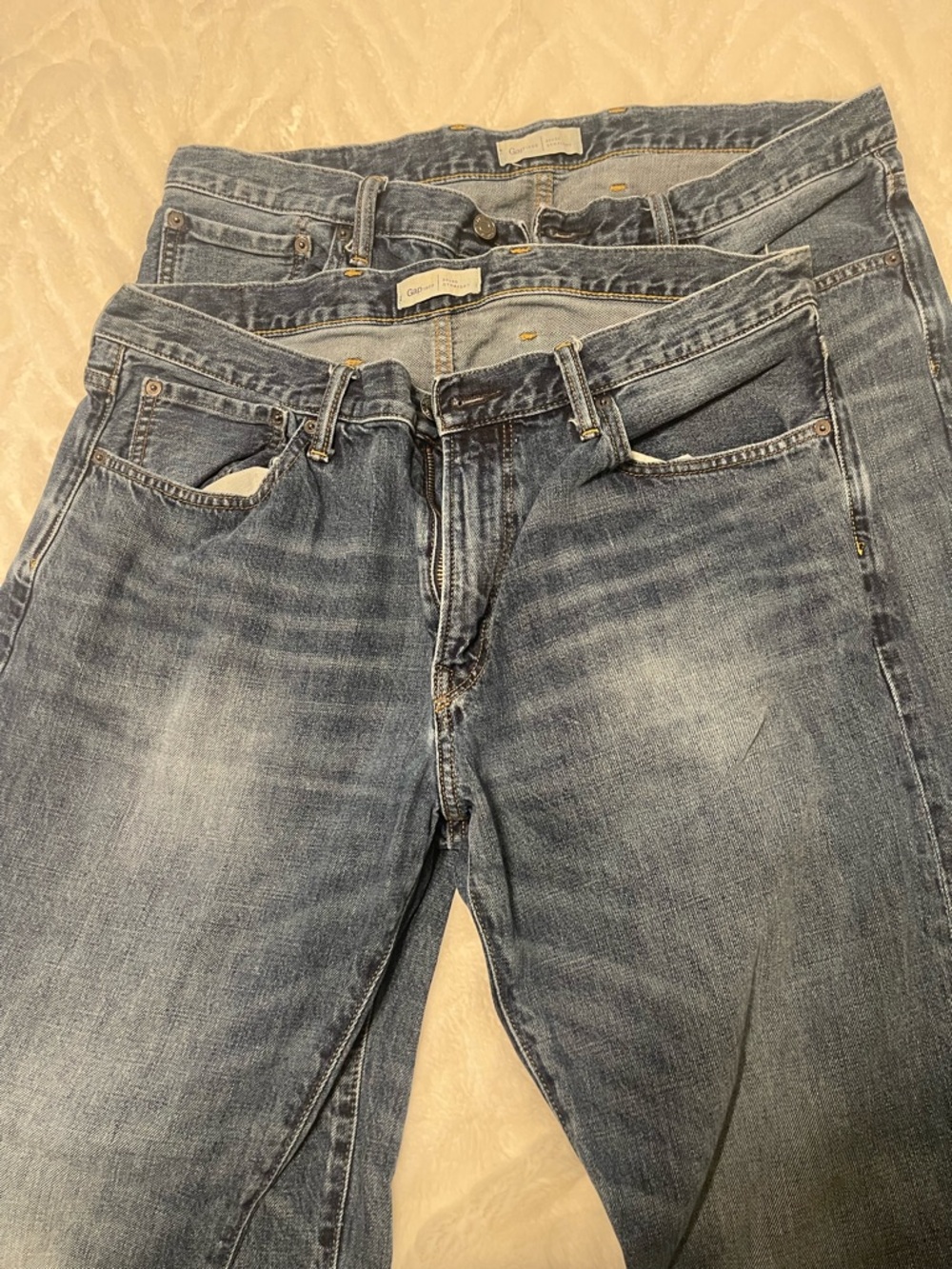 GAP Men's Straight Jeans - Faded Blue
Set of two